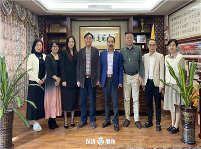 我会轮值会长张俊龙率队拜访林婵龙副会长单位——深圳市龙英发实业有限公司