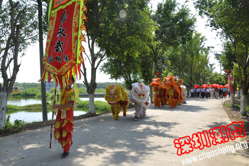 省市领导、国内外潮团代表参观访问揭阳瑞联村
