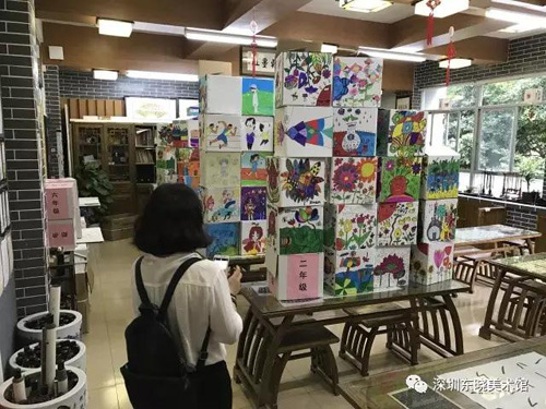【常务理事单位】东晓美术馆走进校园开展学生作品送还仪式
