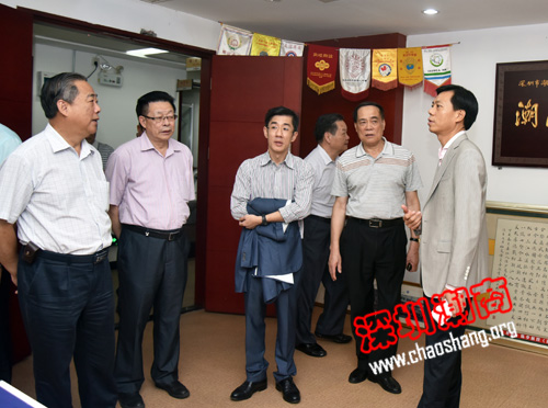 深圳市汕尾商会蔡麟轮值会长一行到我会访问交流